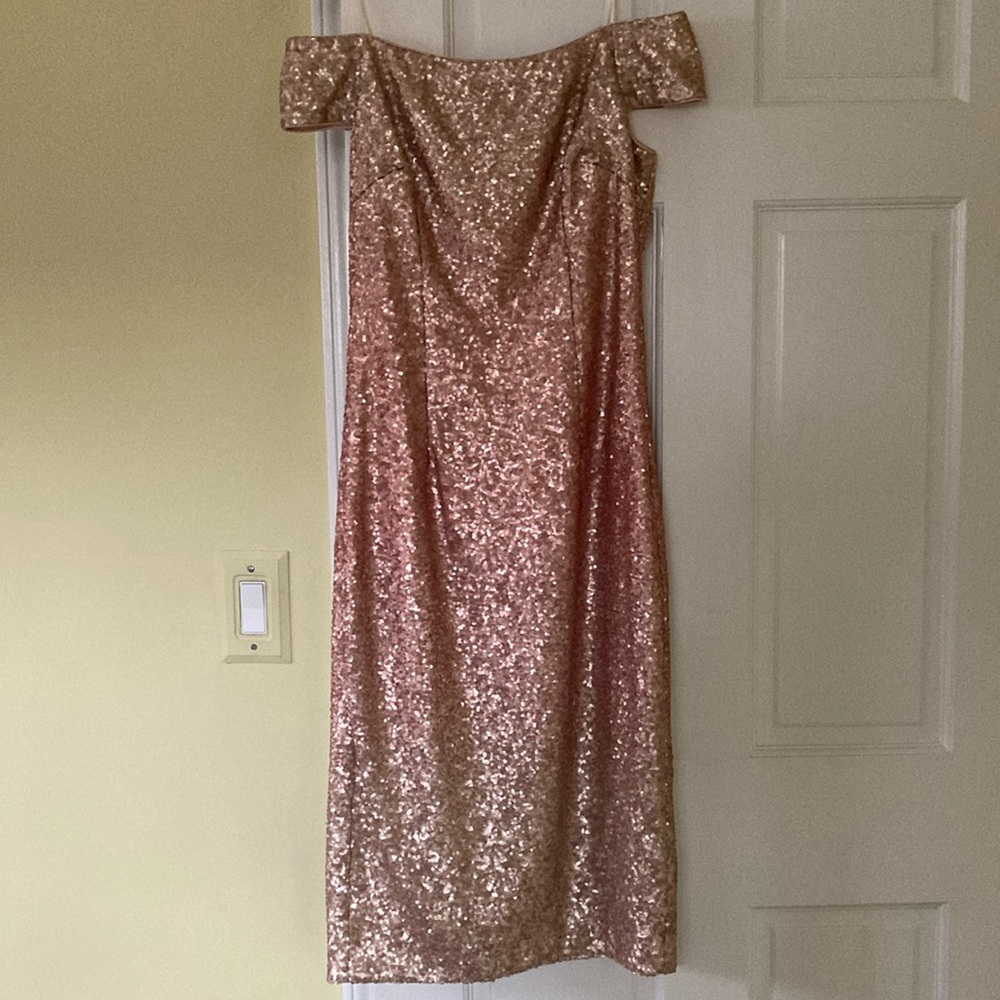 Vince Camuto pink sequin dress